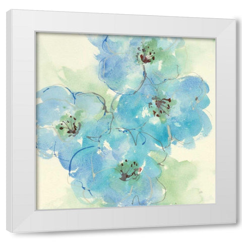 Japanese Quince II White Modern Wood Framed Art Print by Paschke, Chris