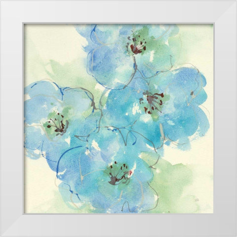 Japanese Quince II White Modern Wood Framed Art Print by Paschke, Chris