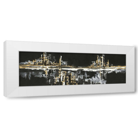 Urban Gold I White Modern Wood Framed Art Print by Paschke, Chris