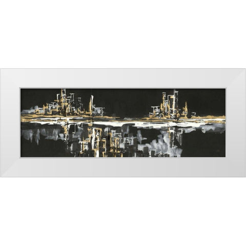 Urban Gold I White Modern Wood Framed Art Print by Paschke, Chris