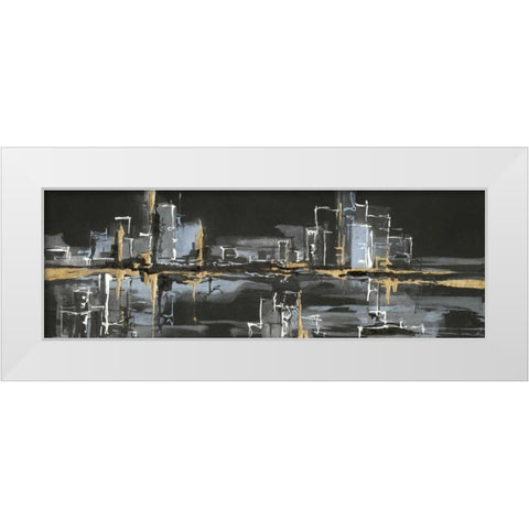 Urban Gold II White Modern Wood Framed Art Print by Paschke, Chris