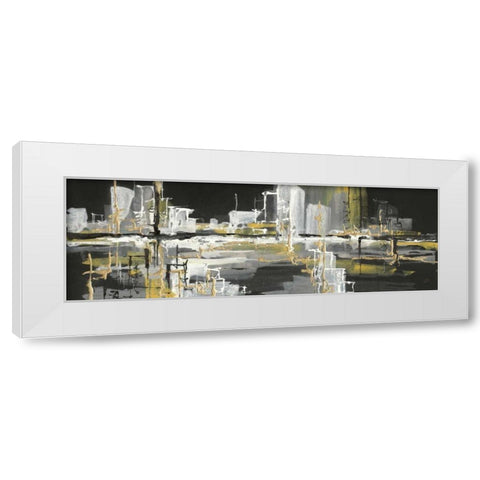 Urban Gold III White Modern Wood Framed Art Print by Paschke, Chris