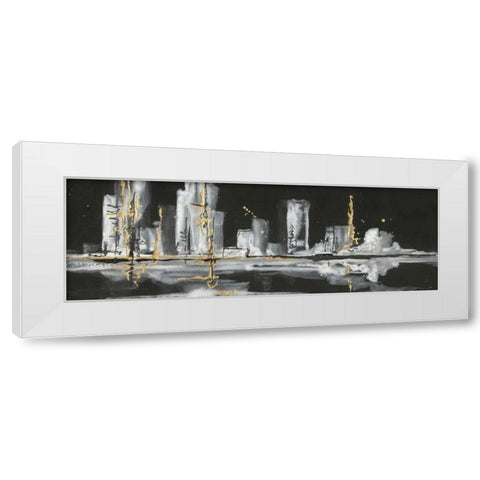 Urban Gold V White Modern Wood Framed Art Print by Paschke, Chris