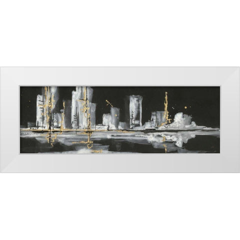 Urban Gold V White Modern Wood Framed Art Print by Paschke, Chris