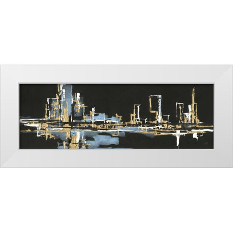 Urban Gold VI White Modern Wood Framed Art Print by Paschke, Chris