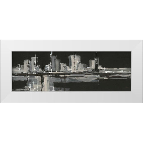 Urban Gray White Modern Wood Framed Art Print by Paschke, Chris