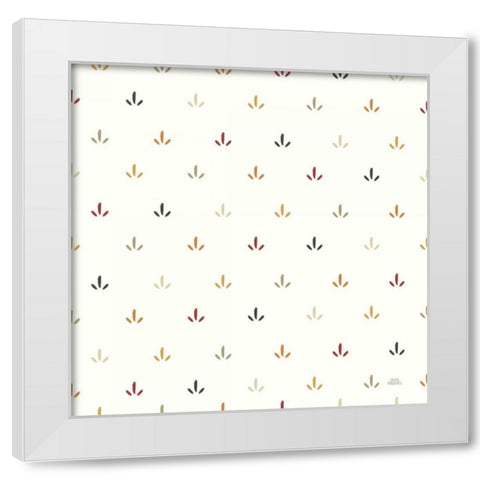 Harvest Village Pattern IIIA White Modern Wood Framed Art Print by Marshall, Laura