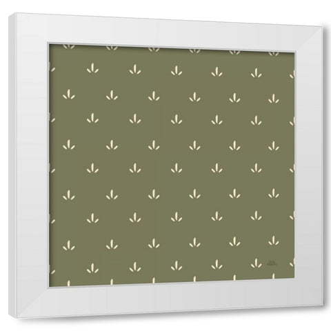 Harvest Village Pattern IIIB White Modern Wood Framed Art Print by Marshall, Laura