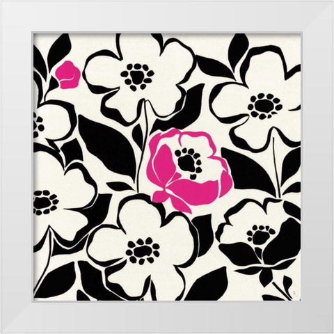 Truly Madly White Modern Wood Framed Art Print by Adams, Sarah