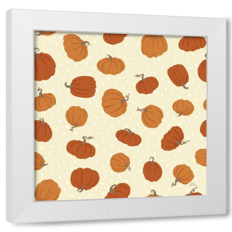 Harvest Village Pattern V White Modern Wood Framed Art Print by Marshall, Laura