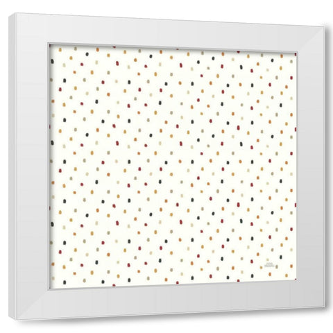Harvest Village Pattern IXA White Modern Wood Framed Art Print by Marshall, Laura