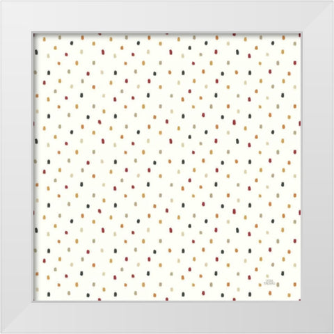 Harvest Village Pattern IXA White Modern Wood Framed Art Print by Marshall, Laura