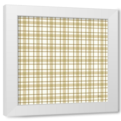 Harvest Village Pattern X White Modern Wood Framed Art Print by Marshall, Laura