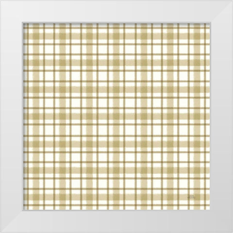 Harvest Village Pattern X White Modern Wood Framed Art Print by Marshall, Laura