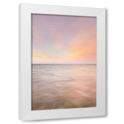 Lake Superior Clouds III White Modern Wood Framed Art Print by Majchrowicz, Alan