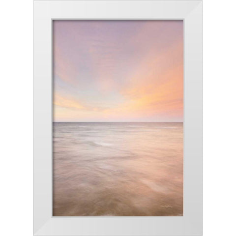 Lake Superior Clouds III White Modern Wood Framed Art Print by Majchrowicz, Alan