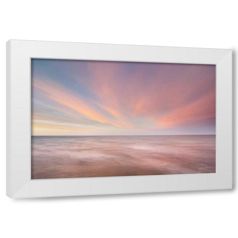 Lake Superior Clouds V White Modern Wood Framed Art Print by Majchrowicz, Alan