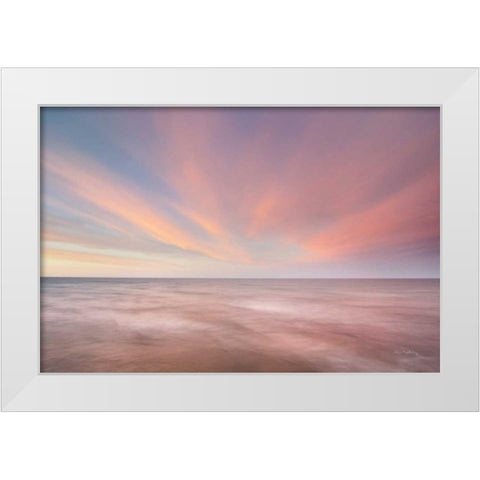 Lake Superior Clouds V White Modern Wood Framed Art Print by Majchrowicz, Alan