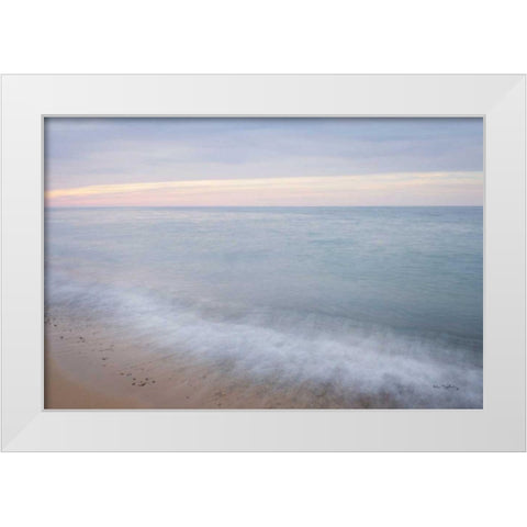 Lake Superior Beach I White Modern Wood Framed Art Print by Majchrowicz, Alan