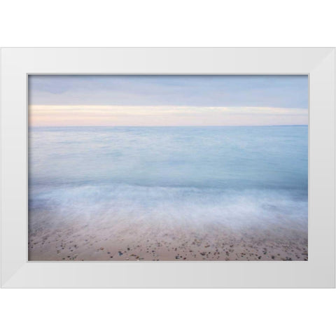 Lake Superior Beach II White Modern Wood Framed Art Print by Majchrowicz, Alan