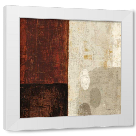 Cayenne Square III White Modern Wood Framed Art Print by Mullan, Michael