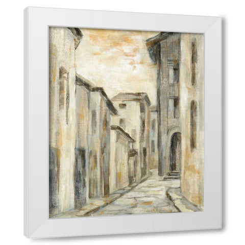 European Village II v2 Crop White Modern Wood Framed Art Print by Vassileva, Silvia