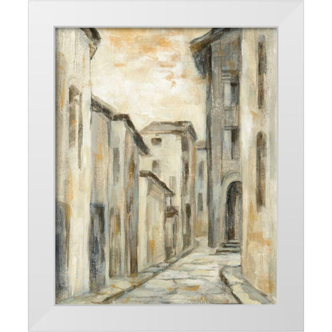 European Village II v2 Crop White Modern Wood Framed Art Print by Vassileva, Silvia