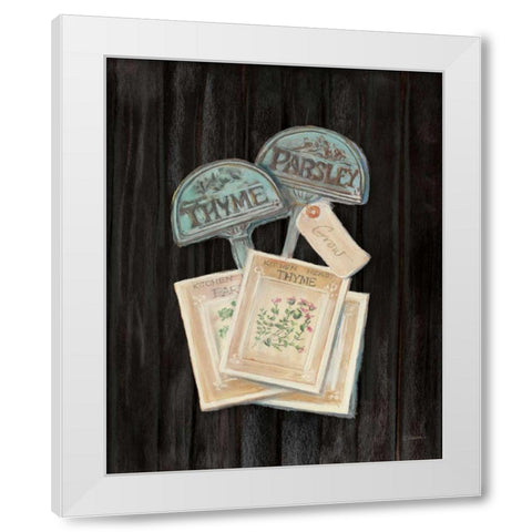 Seed Packs Black Wood White Modern Wood Framed Art Print by Rowan, Carol