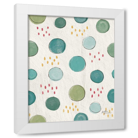 Boho Field Pattern IIIA White Modern Wood Framed Art Print by Penner, Janelle