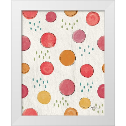 Boho Field Pattern IIIB White Modern Wood Framed Art Print by Penner, Janelle