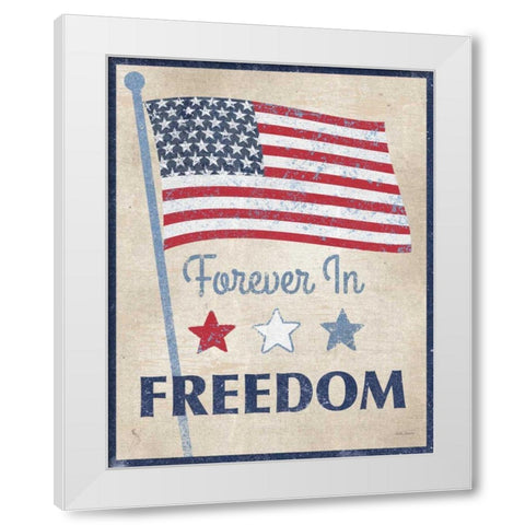 Forever in Freedom Dark White Modern Wood Framed Art Print by Grove, Beth