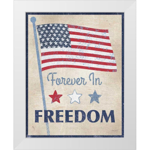 Forever in Freedom Dark White Modern Wood Framed Art Print by Grove, Beth