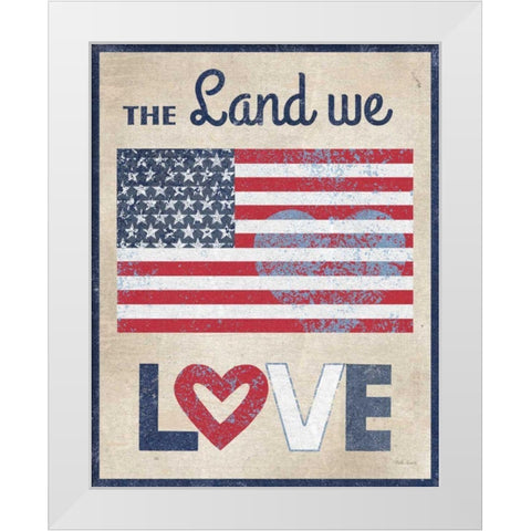 The Land We Love Dark White Modern Wood Framed Art Print by Grove, Beth