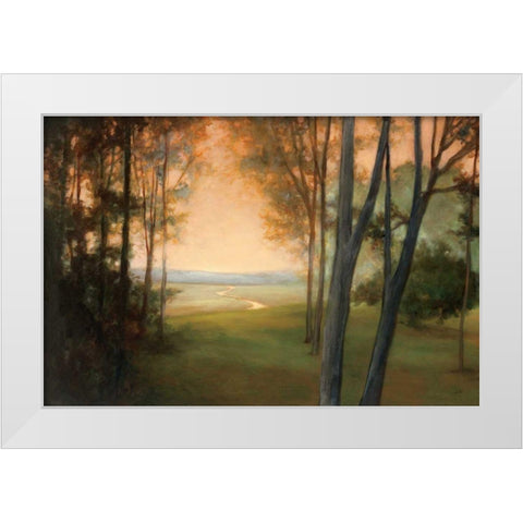 Between the Worlds White Modern Wood Framed Art Print by Purinton, Julia