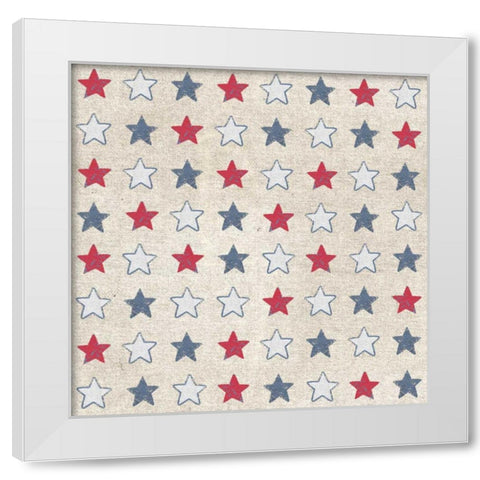 Patriotic Dark Pattern IIA White Modern Wood Framed Art Print by Grove, Beth