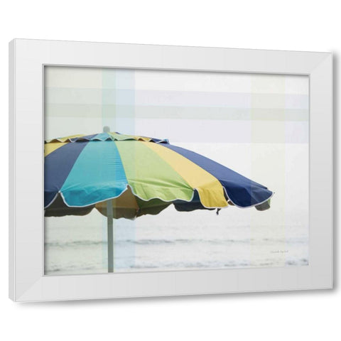 Shady I White Modern Wood Framed Art Print by Urquhart, Elizabeth