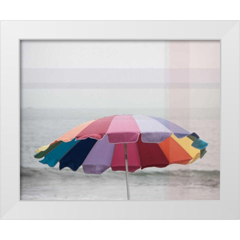 Shady VI White Modern Wood Framed Art Print by Urquhart, Elizabeth