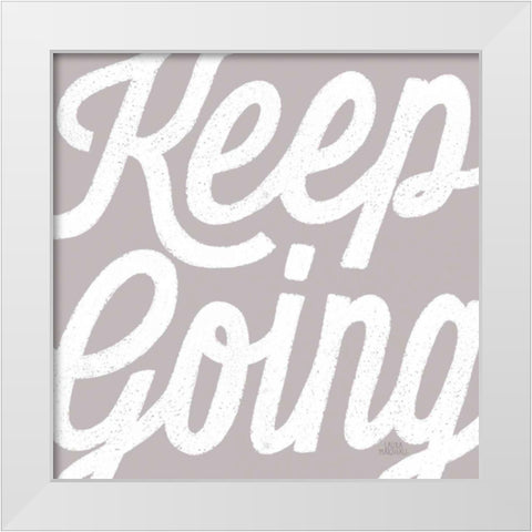Positivity IV White Modern Wood Framed Art Print by Marshall, Laura