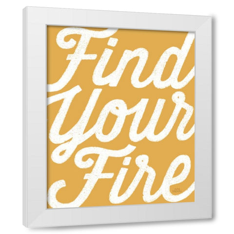 Positivity VI White Modern Wood Framed Art Print by Marshall, Laura