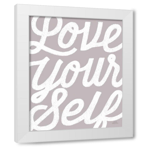 Positivity VIII White Modern Wood Framed Art Print by Marshall, Laura