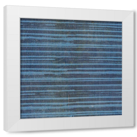 Stars and Stripes Dark Pattern IVA White Modern Wood Framed Art Print by Grove, Beth