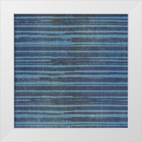 Stars and Stripes Dark Pattern IVA White Modern Wood Framed Art Print by Grove, Beth