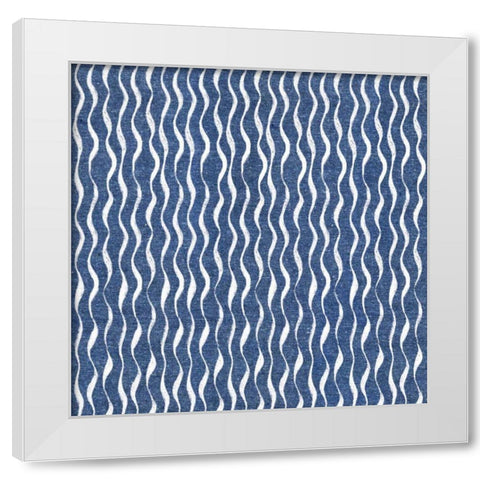 Stars and Stripes Dark Pattern XA White Modern Wood Framed Art Print by Grove, Beth