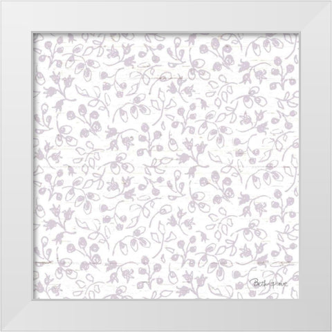Farmhouse Cotton Pattern IIB White Modern Wood Framed Art Print by Grove, Beth