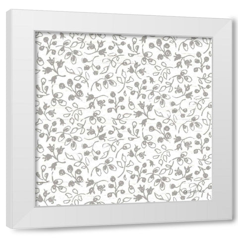Farmhouse Cotton Pattern IIE White Modern Wood Framed Art Print by Grove, Beth