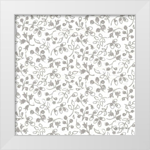 Farmhouse Cotton Pattern IIE White Modern Wood Framed Art Print by Grove, Beth