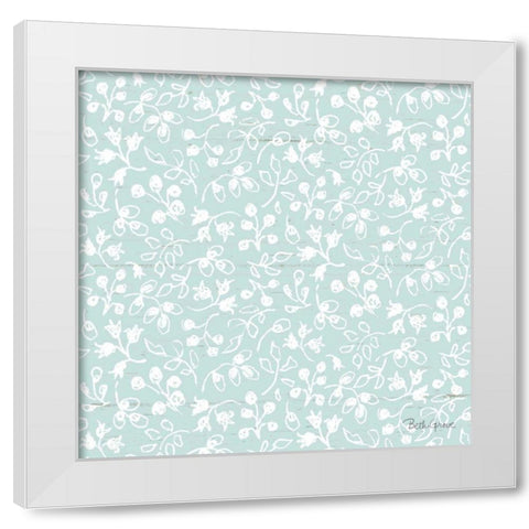 Farmhouse Cotton Pattern IIH White Modern Wood Framed Art Print by Grove, Beth