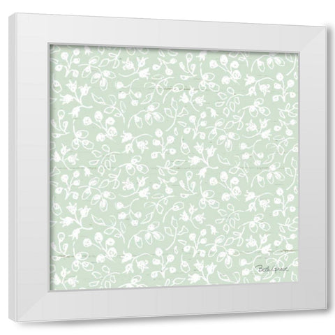 Farmhouse Cotton Pattern III White Modern Wood Framed Art Print by Grove, Beth