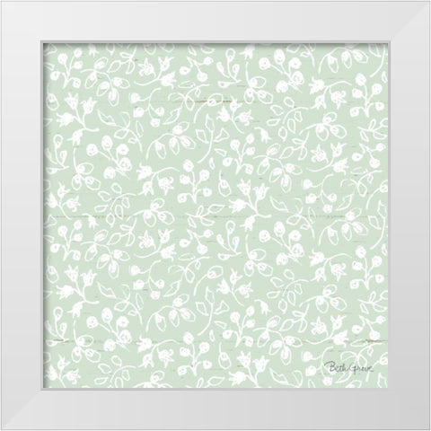 Farmhouse Cotton Pattern III White Modern Wood Framed Art Print by Grove, Beth