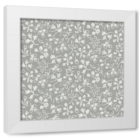 Farmhouse Cotton Pattern IIJ White Modern Wood Framed Art Print by Grove, Beth